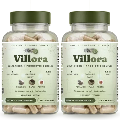 Two bottles of Villora capsules
